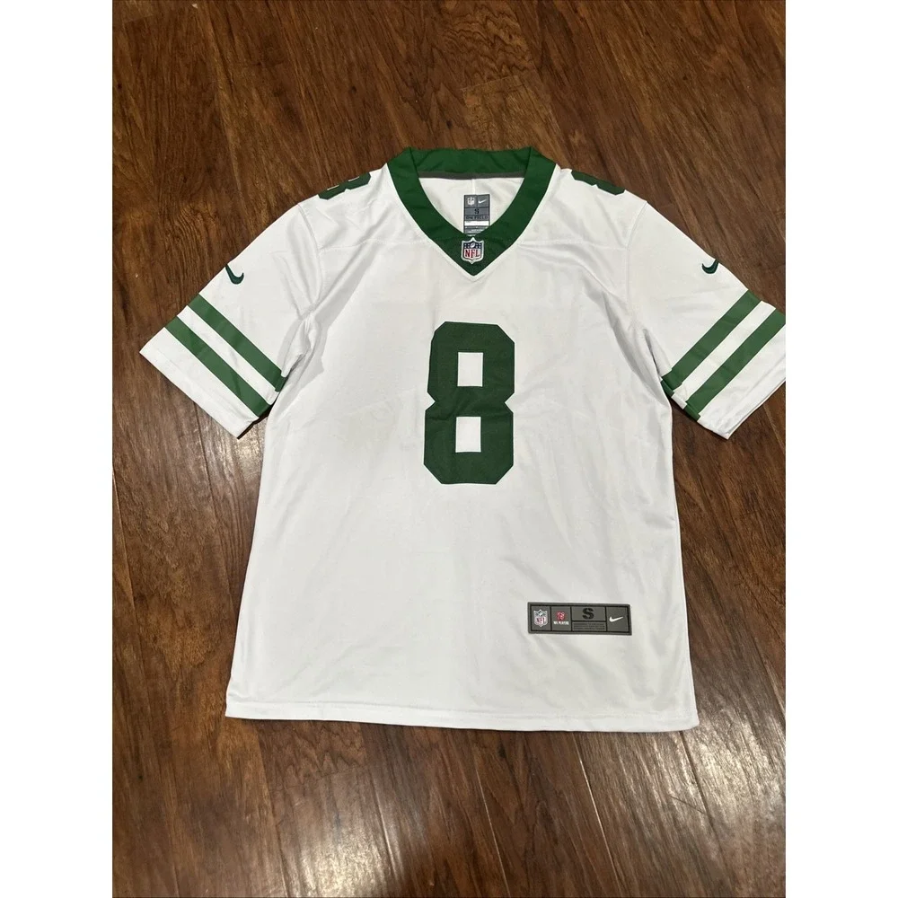 New York Jets Jersey Mens S White Green Aaron Rodgers Engineered Nike